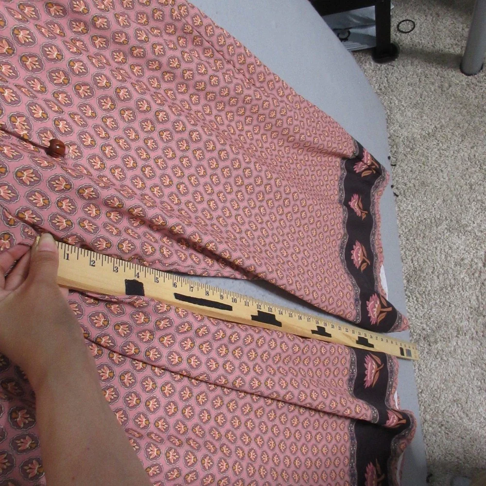 Three Bird Nest Pink and Brown Wide Leg Pants - Picture 7 of 14